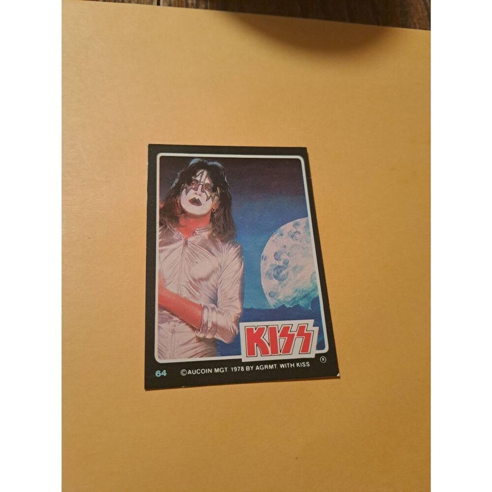Vintage 1978 Aucoin Management AGRMT KISS Trading Card No 64 Collectible Rock